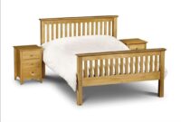 Barcelona Bed - High Foot End Pine-0