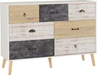Nordic Merchant Chest White/Distressed Effect-0