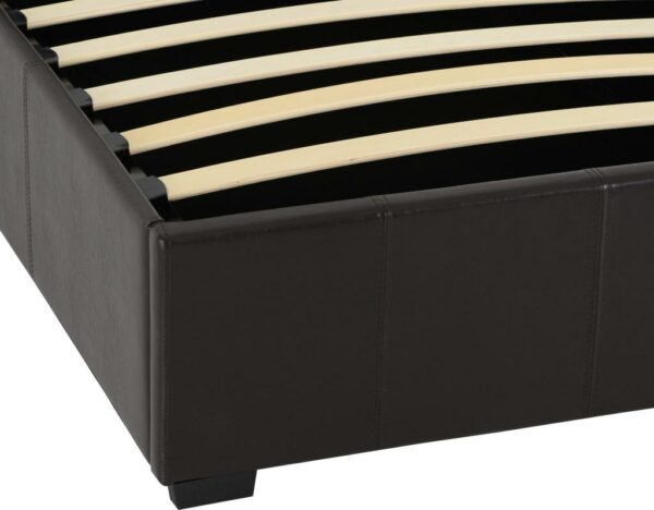 Waverley 3' Storage Bed Brown Faux Leather-56179