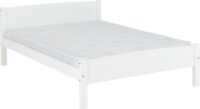 Amber 4'6" Bed White-0