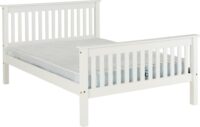 Monaco 4'6" Bed High Foot End White-0