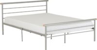Orion 4'6" Bed Silver-0