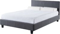 Prado 4'6" Bed Grey Fabric-0