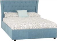 Camden 4'6" Bed Blue Fabric-0