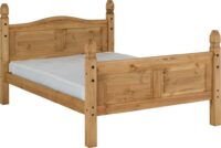 Corona 5' Bed High Foot End Distressed Waxed Pine-0