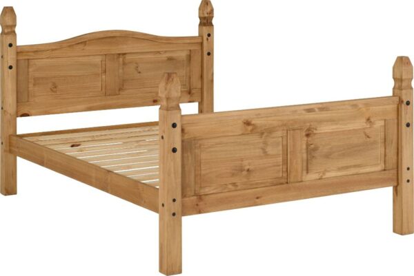 Corona 5' Bed High Foot End Distressed Waxed Pine-55750