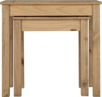 Panama Nest of 2 Tables Natural Wax-55323