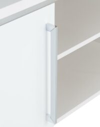 Charisma 2 Door TV Unit White Gloss/Chrome-55170