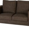 Tempo Two Seater Sofa-in-a-Box Dark Brown Fabric-0