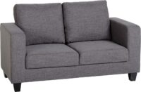 Tempo Two Seater Sofa-in-a-Box Grey Fabric-0