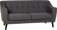 Ashley 3 Seater Sofa Dark Grey Fabric-0