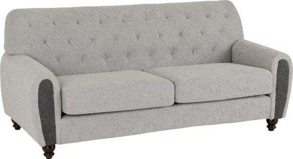 Chester 3+2 Suite Light Grey Fabric-54893
