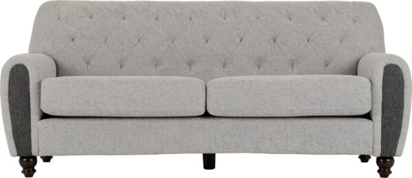 Chester 3+2 Suite Light Grey Fabric-54895