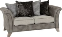 Grace 2 Seater Sofa Silver/Grey Fabric-0