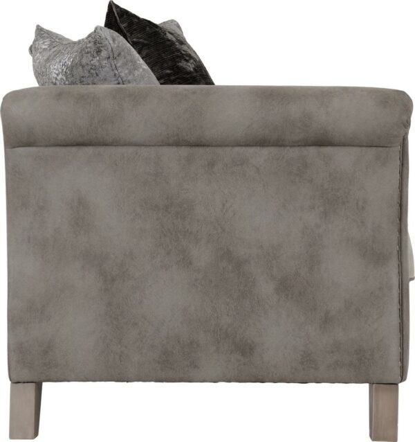 Grace 2 Seater Sofa Silver/Grey Fabric-54886