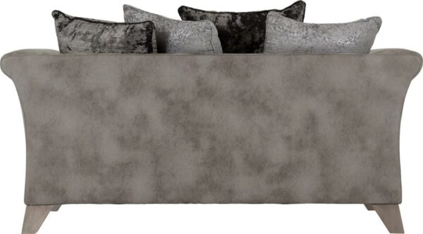 Grace 2 Seater Sofa Silver/Grey Fabric-54883