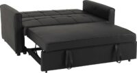 Astoria Sofa Bed Black Faux Leather-54857