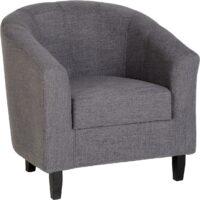 Tempo Tub Chair Grey Fabric-0