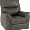 Capri Reclining Chair Grey Faux Leather-0