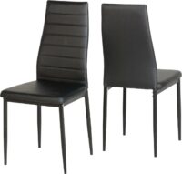 Abbey Chair Black Faux Leather-0