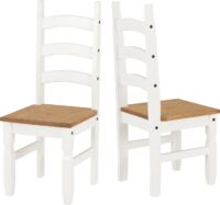 Corona Chair White/Distressed Waxed Pine-0
