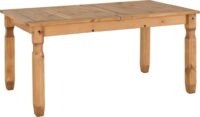 Corona Extending Dining Table Distressed Waxed Pine-0
