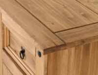 Corona 2 Door 5 Drawer Sideboard Distressed Waxed Pine-54067