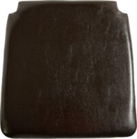Faux Leather Seat Pad (PAIR) Brown Faux Leather-0