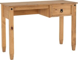 Budget Mexican Study Desk Distressed Waxed Pine-0